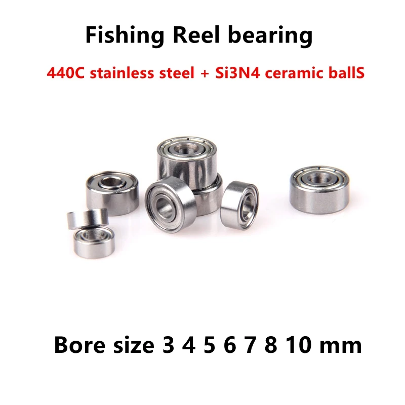 Гибридные керамические шариковые подшипники 10 шт. нержавеющая сталь подшипник