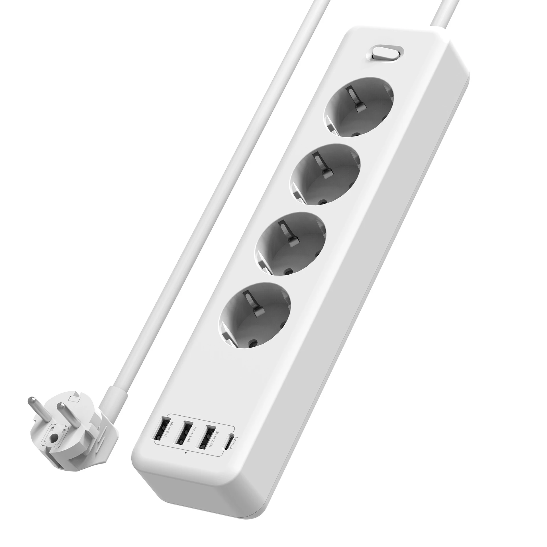 

4PIN 3USB + 1C PD Быстрая зарядка коммутационная плата европейского стандарта немецкие аксессуары для ПК QC3.0