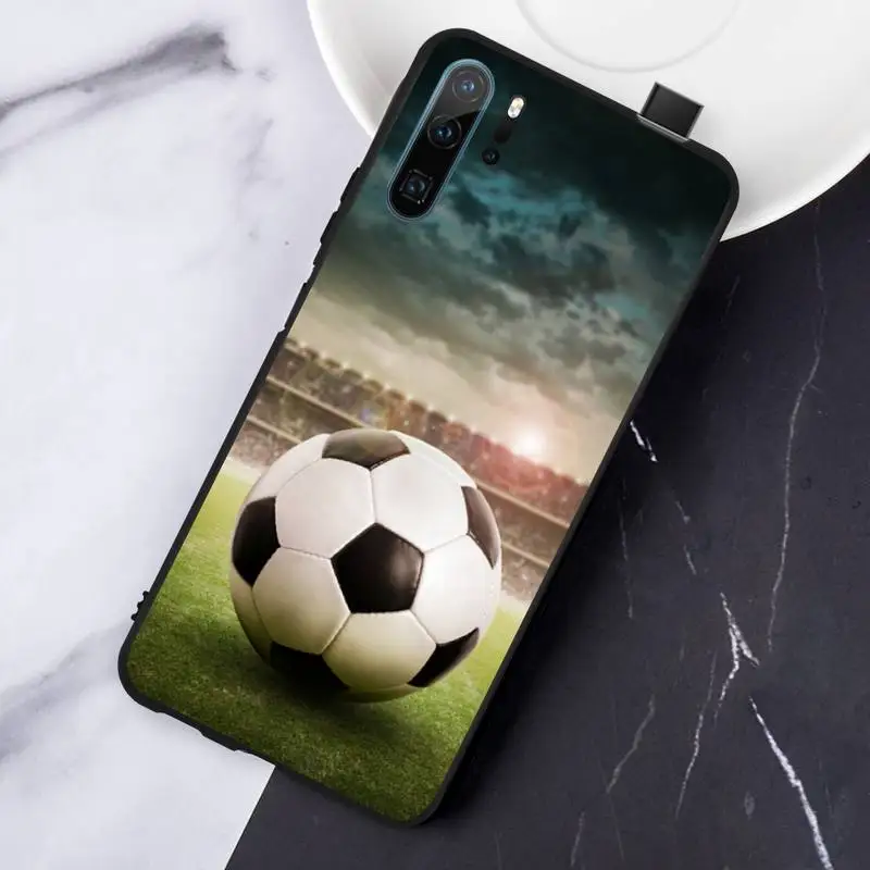 

Fire Football Soccer ball fashion pattern high quality Phone Case For Huawei honor Mate P 10 20 30 40 Pro 10i 9 10 20 8 x Lite