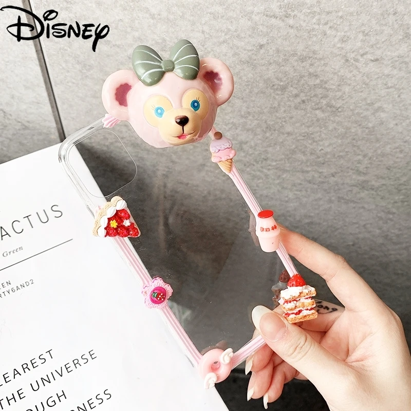 

Disney Cartoon Duffy Bear Shirley Handmade DIY girl Mobile Phone Case FOR iPhone 8P/X/XR/XS/XSMAX/11promax/12Pro/12mini/se2/7
