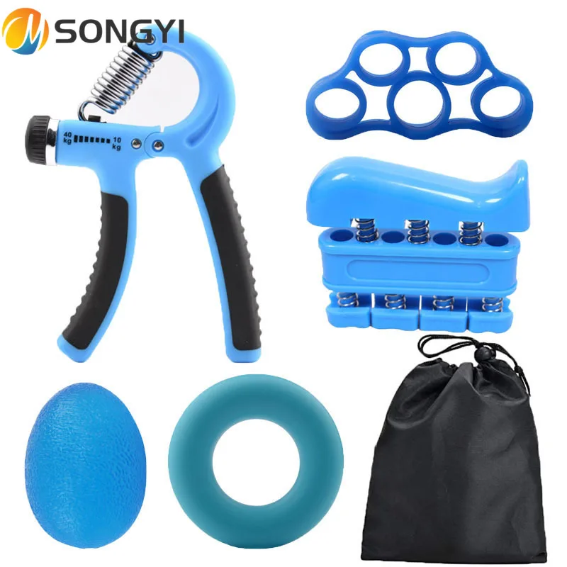 

SONGYI New 5pcs Fitness Heavy Grips Wrist Rehabilitation Developer Expander Hand Gripper Expander Strength Training Device I97