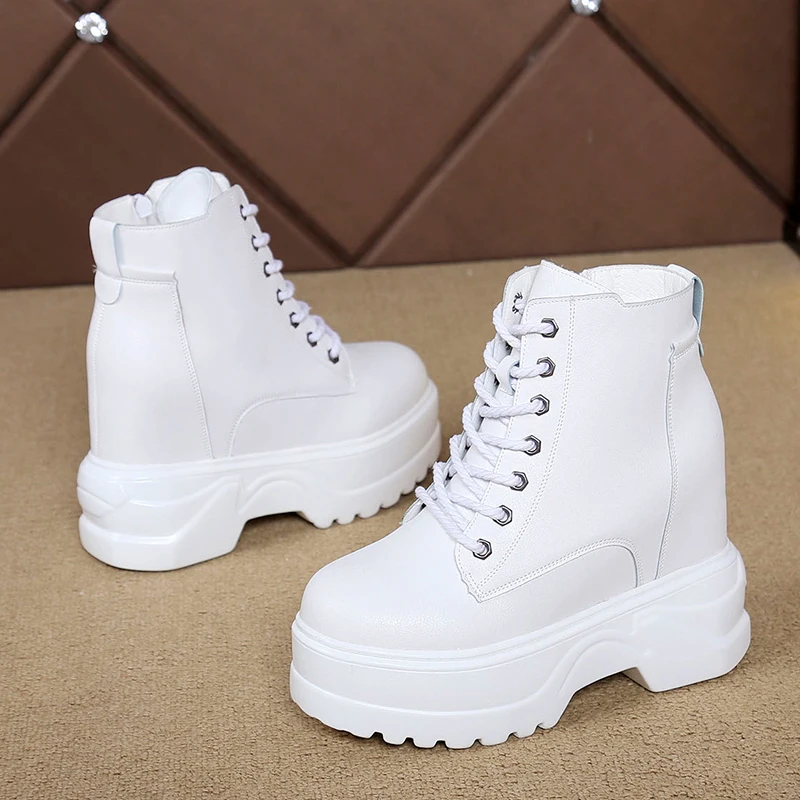 Новинка 2020 года Женские ботинки на платформе Водонепроницаемые кроссовки