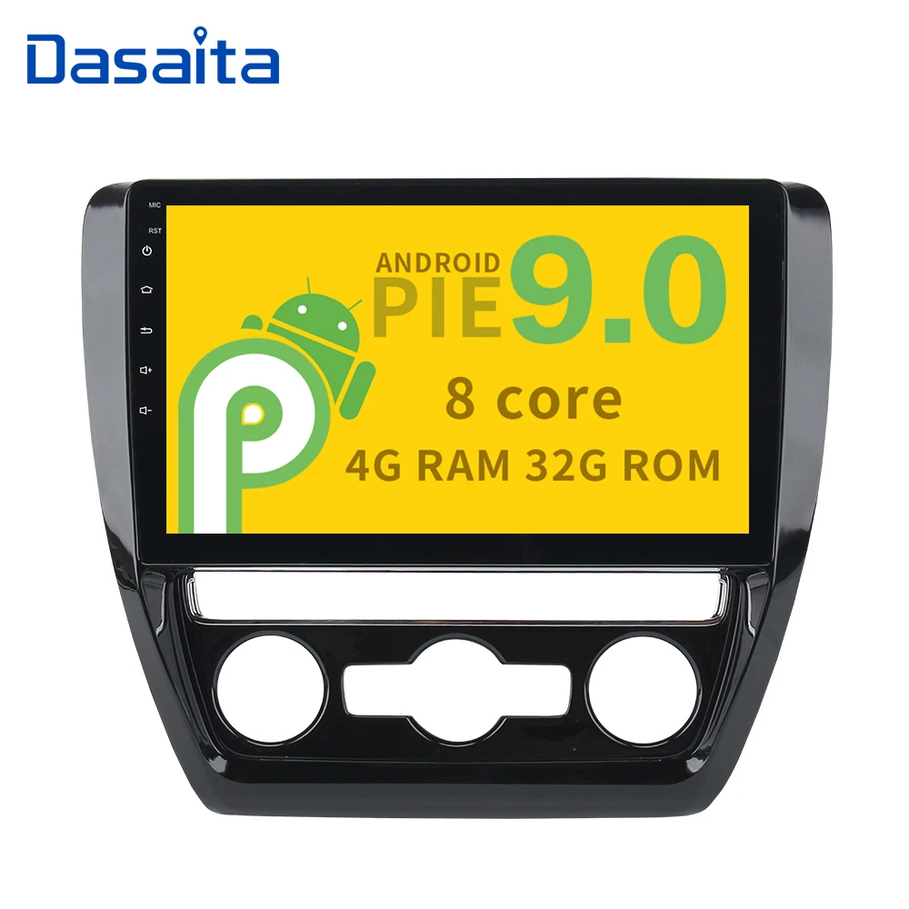 Android 9 0 Восьмиядерный 32 Гб ROM 4 RAM авто радио для VW Jetta 2011 2012 2013 2014 2015 с 10 2 &quotHD