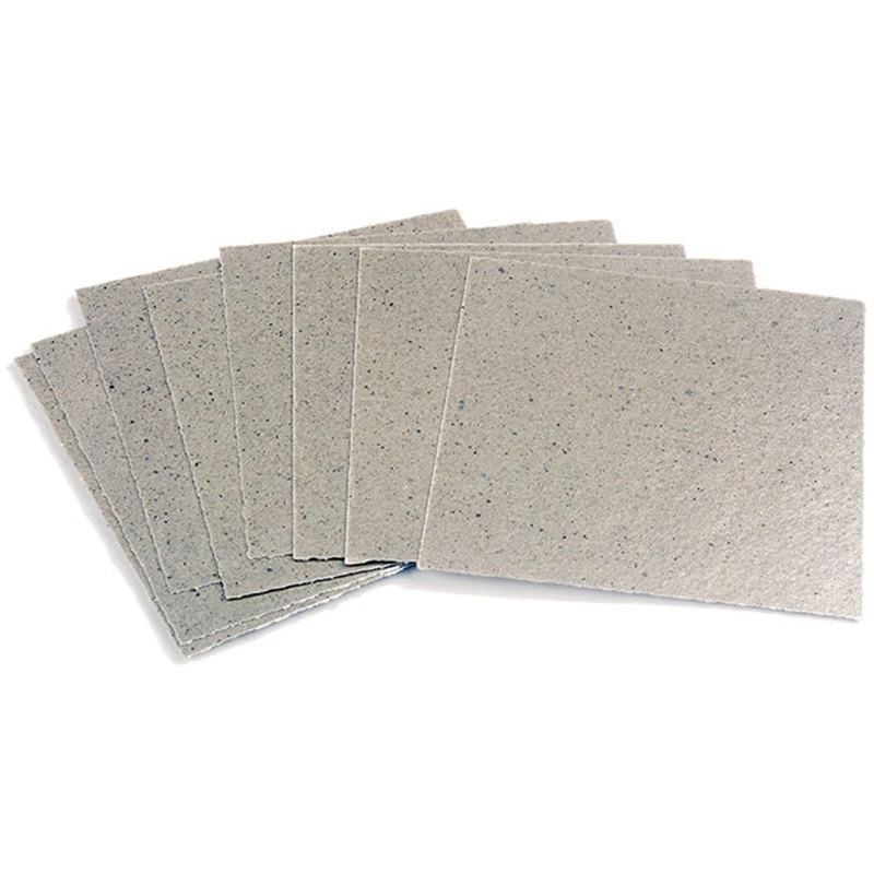 

50Pcs Waveguide Cover Mica Plates Sheets Microwave Oven Repairing Part 13 x 13 cm for Use Universal Microwave Oven