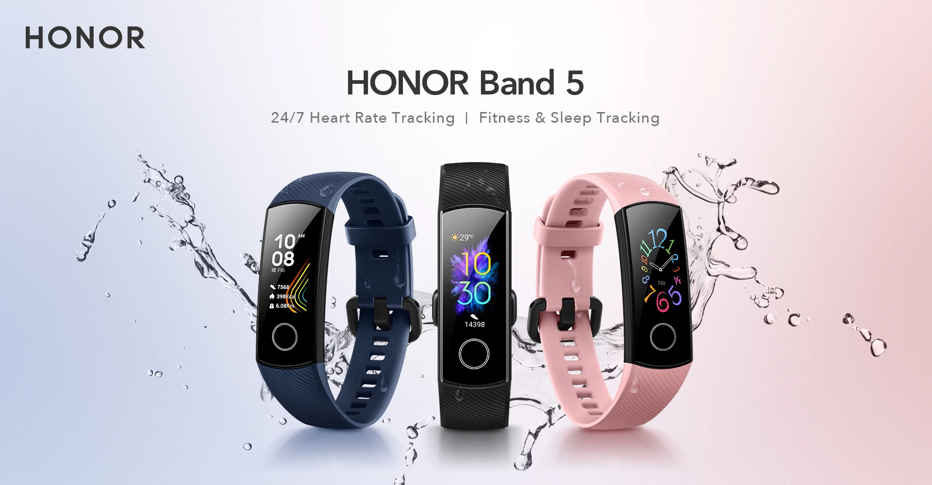 Оригинальный Смарт браслет Huawei Honor Band 5 с оксиметром и сенсорным