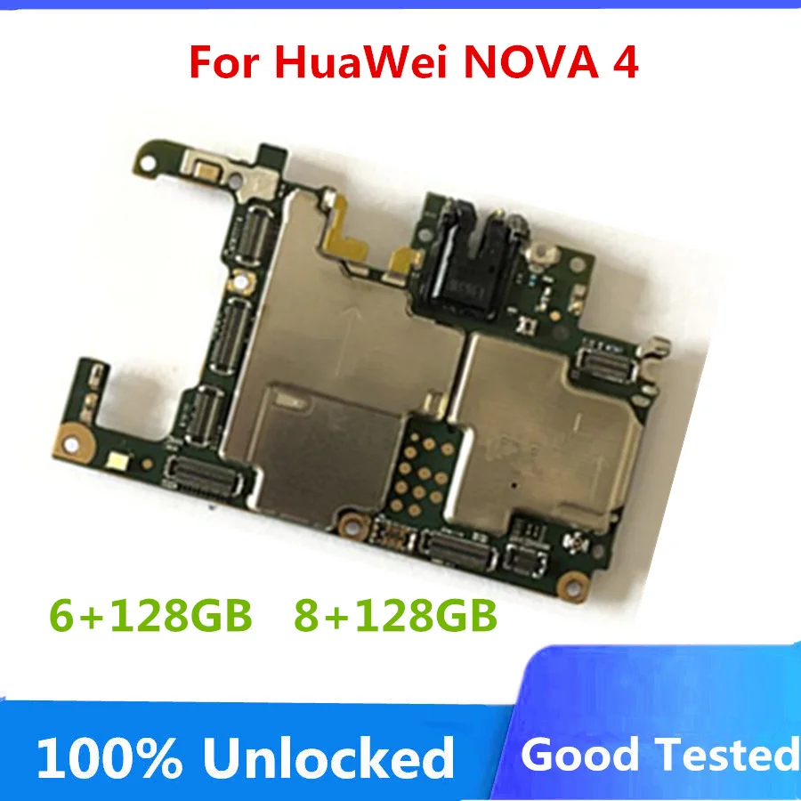 Материнская плата для HuaWei NOVA 4 128 ГБ оригинальная разблокированная логическая с