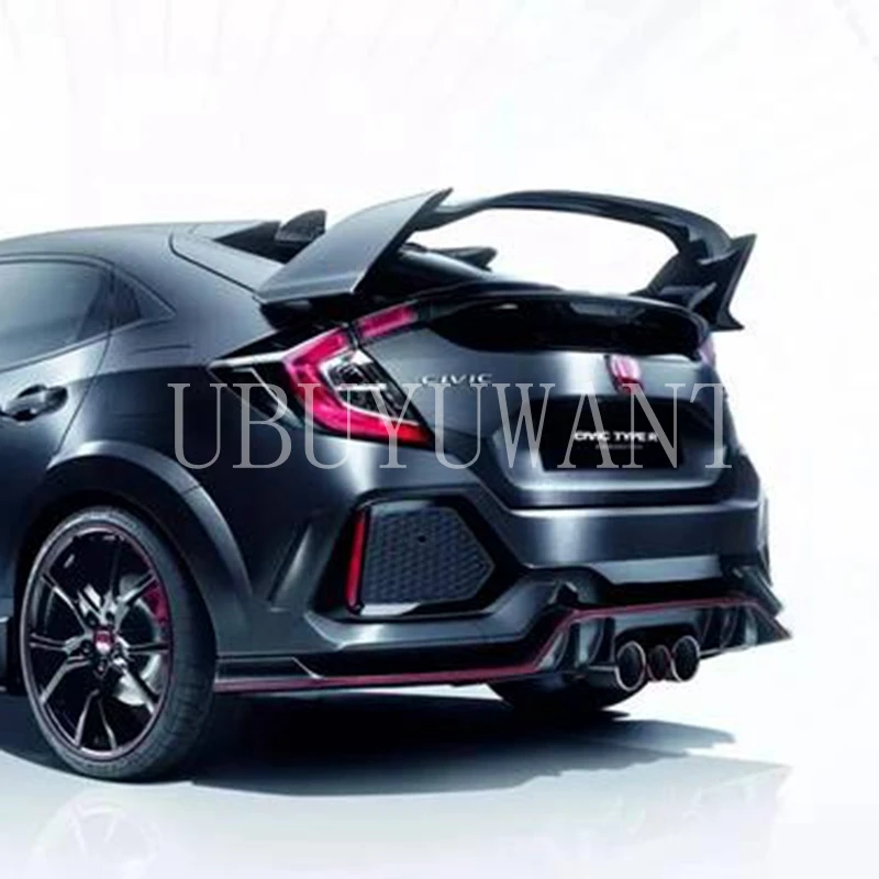 Car Accessories For Honda CIVIC Hatchback Spoiler ABS Plastic Primer Color Rear Trunk Boot Wing Lip Spoiler
