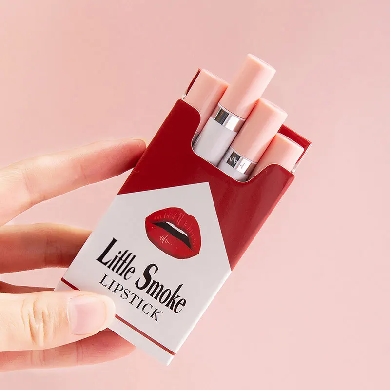 4 шт./компл. Lipsick бриллиантовый матовый бархатный Гладкий стойкий карандаш для губ