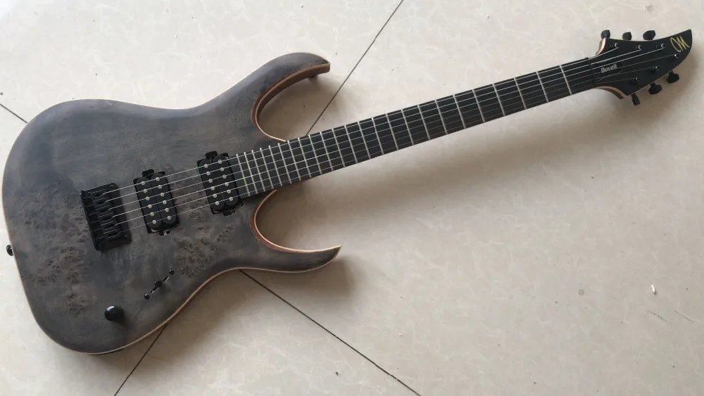 Новая гитара+ блокирующий тюнер+ mayones duvell 8 струнная гитара Гриф из черного дерева 5 слойный шейный болт mayones гитара