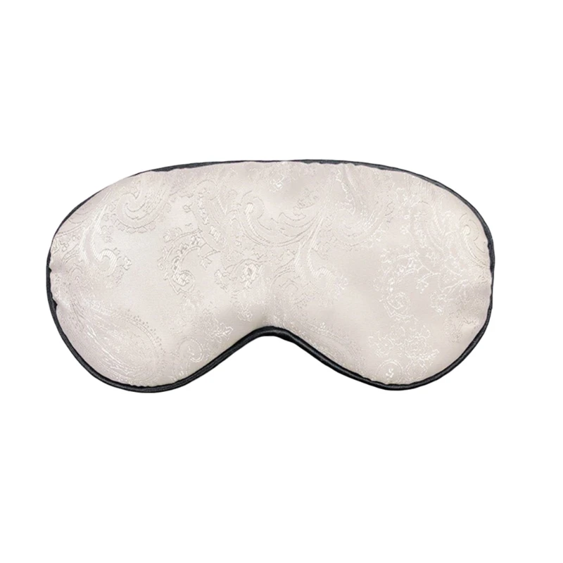 

H7JC Unisex Chinese Style Rayon Jacquard Sleep Eye Mask Soft Shade Cover Rest Relax Sleeping Blindfold Travel Eyeshade