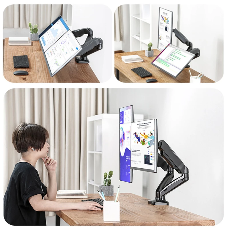 Двойная подставка для монитора LN ЖК-экранов ПК диагональю 13-27 Светодиодный