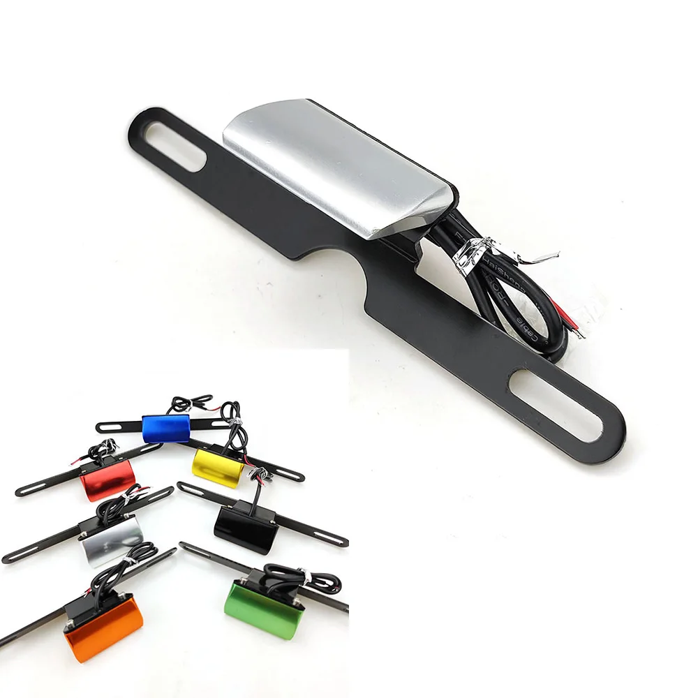 Универсальный Аксессуары для мотоциклов ЧПУ Алюминий Номерной Знак свет Triumph