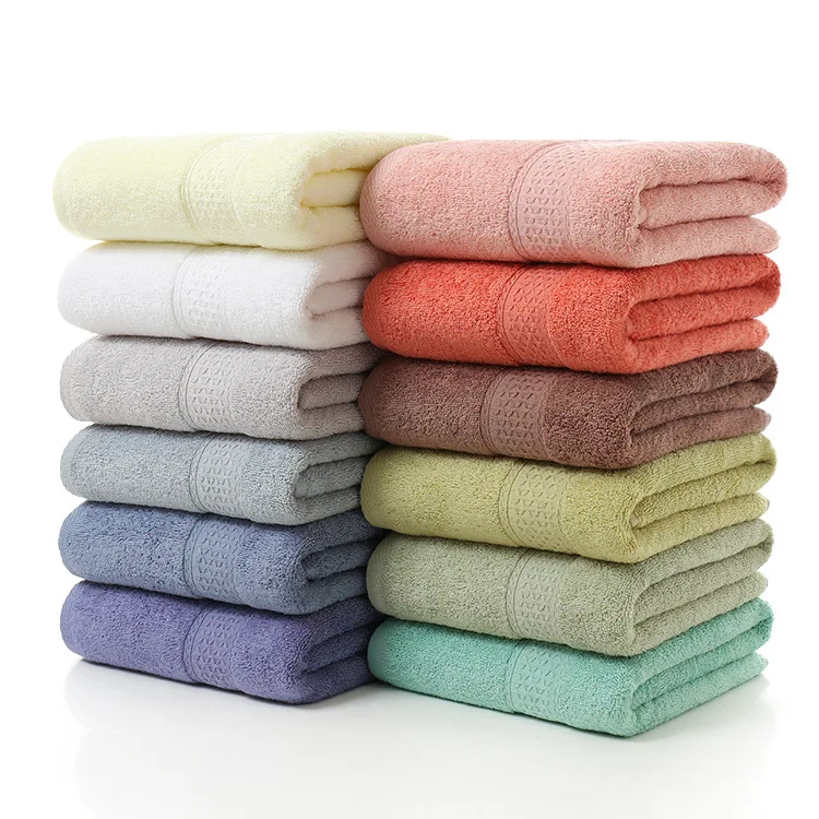 

2021 new high quality face towel solid color towel