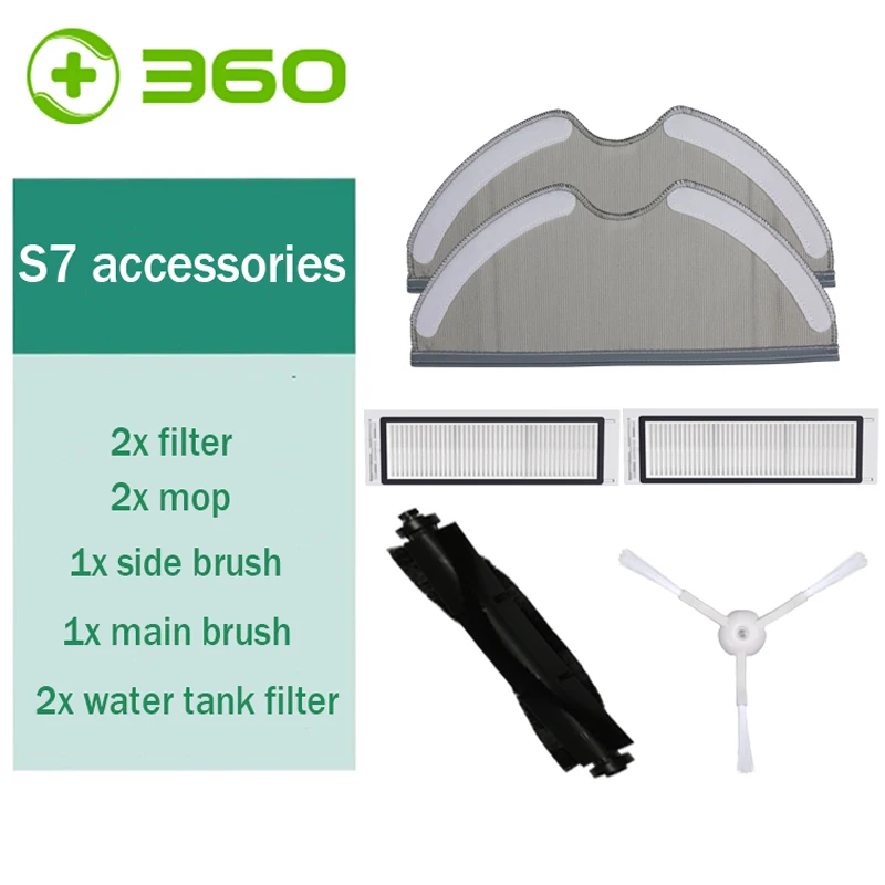 Набор оригинальных запчастей для робота пылесоса 360 S7 Упаковочные детали посылка