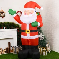 180cm christmas inflatable toys home decoration santa claus inflatable cartoon characters new year party decor christmas gifts