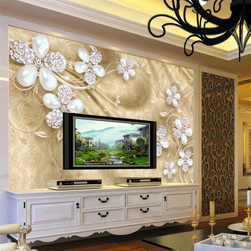 Beibehang пользовательские обои 3D Роскошная мягкая сумка Алмазная бижутерия