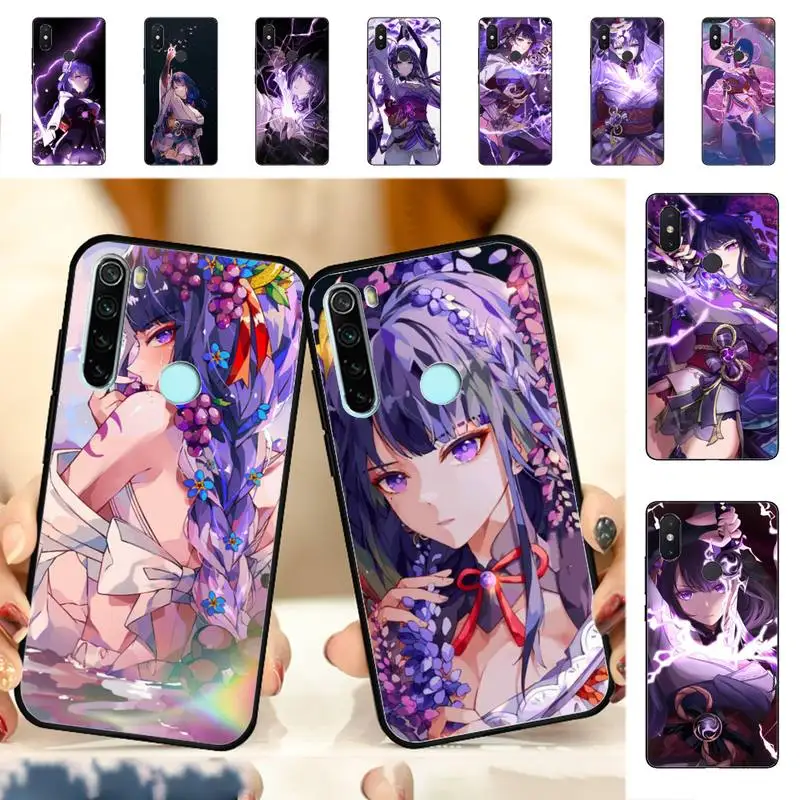 

YNDFCNB Genshin Impact Raiden Shogun Baal Phone Case for Redmi Note 8 7 9 4 6 pro max T X 5A 3 10 lite pro