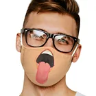 Новые забавные выражения рот Косплэй человек Для женщин маски унисекс уход за кожей лица-Защита Велоспорт пятна дышащие ботинки на Хэллоуин Вечерние