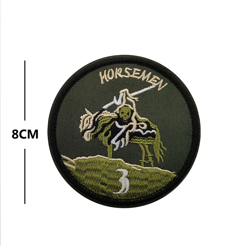 1 шт. нашивка с вышивкой в виде рыцаря самурая военная Боевая тактическая сила
