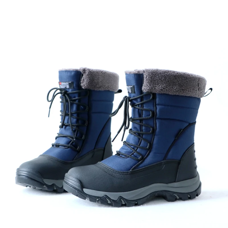 Мужская Уличная рабочая обувь для пешего туризма водонепроницаемые зимние