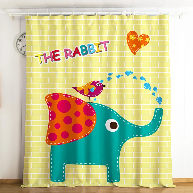 Cartoon Curtains For Kids Living Room Bedroom Window Home Decoration Cortinas Blackout Children Accessorise | Дом и сад