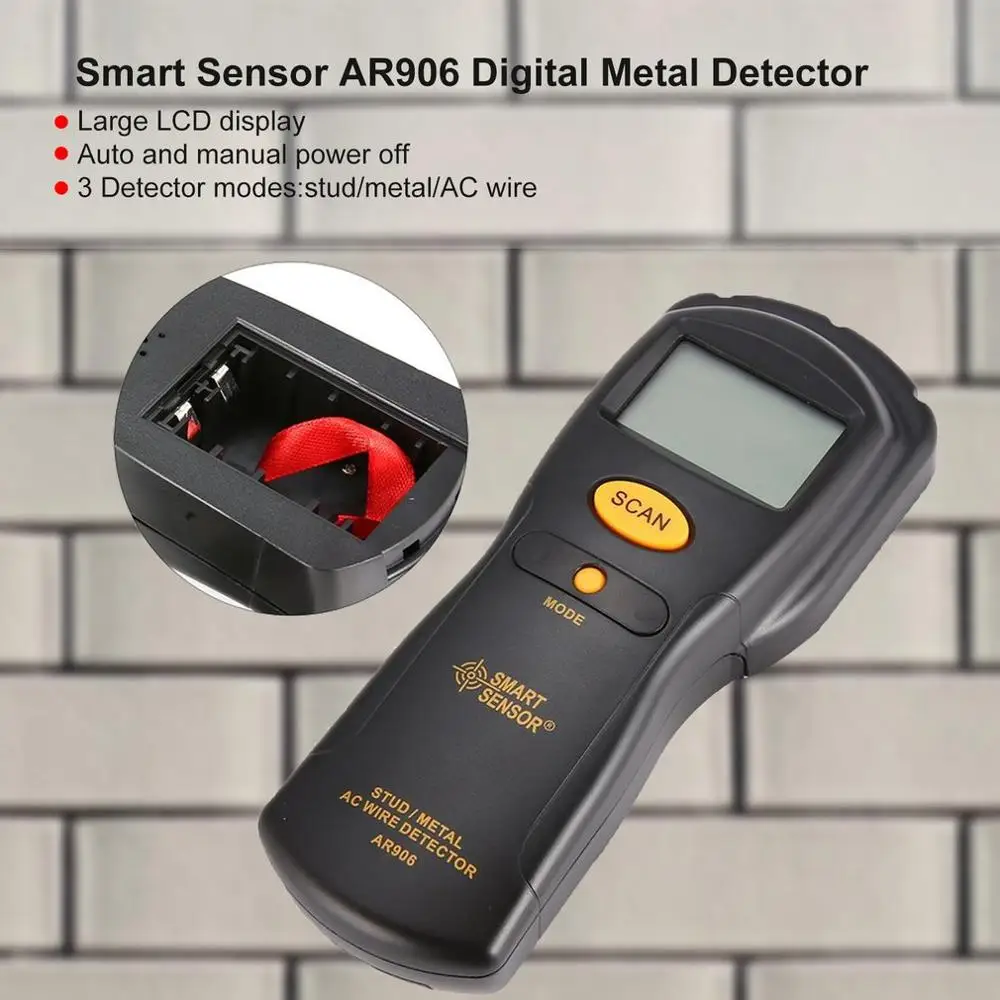 Цифровой металлоискатель детектор металлических шпилек обнаружение проводов