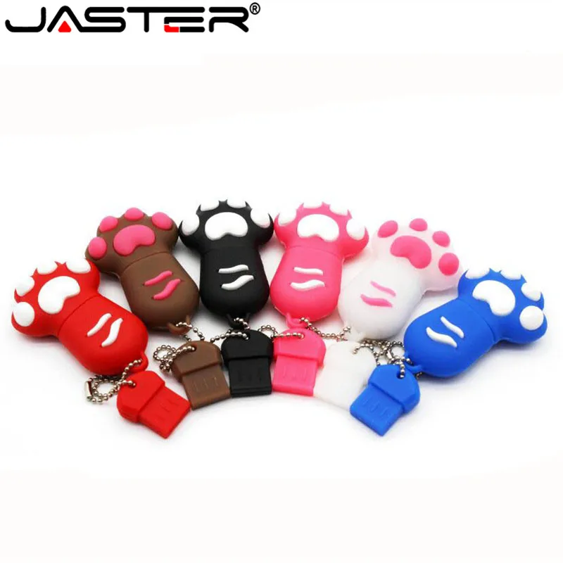 USB-флеш-накопитель JASTER с мультяшным рисунком милого кота на 64 ГБ 4 8 16 32