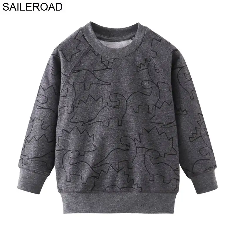 SAILEROAD Модная детская толстовка с принтом из мультфильма для мальчика 5 лет Толстовки с капюшоном для девочек Одежда для малышей Осень Топы - Цвет: 9020 same picture