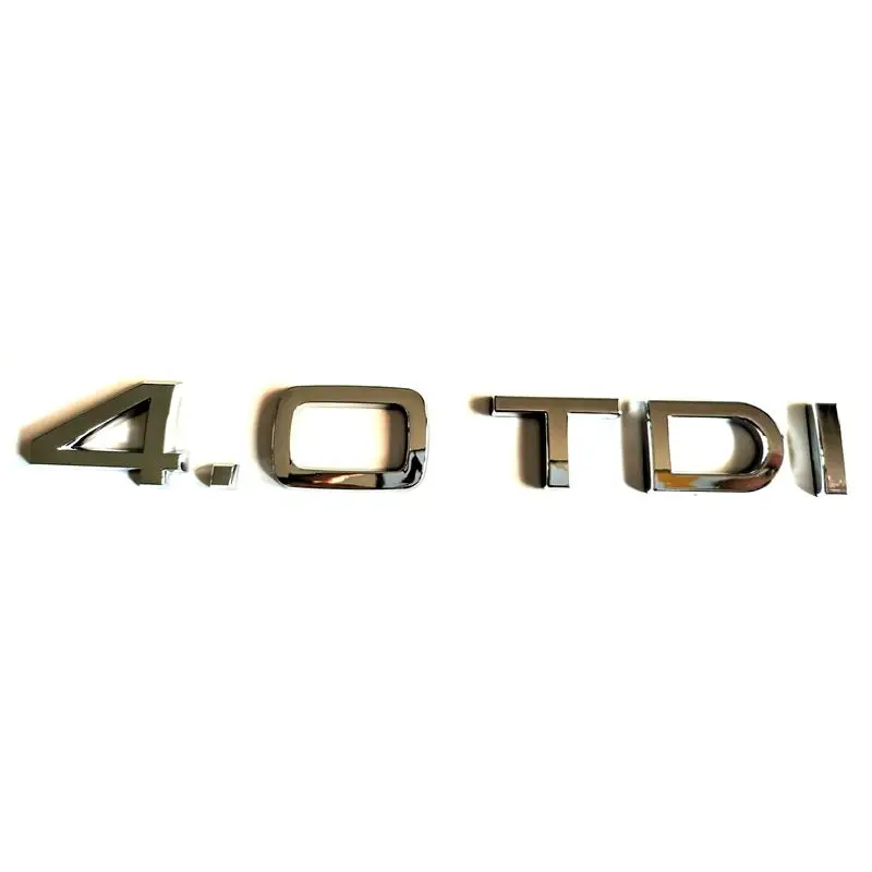 

10pcsx3D Plastic Chrome 4.0TDI Car Stickers Emblems Badges Emblemes Emblema