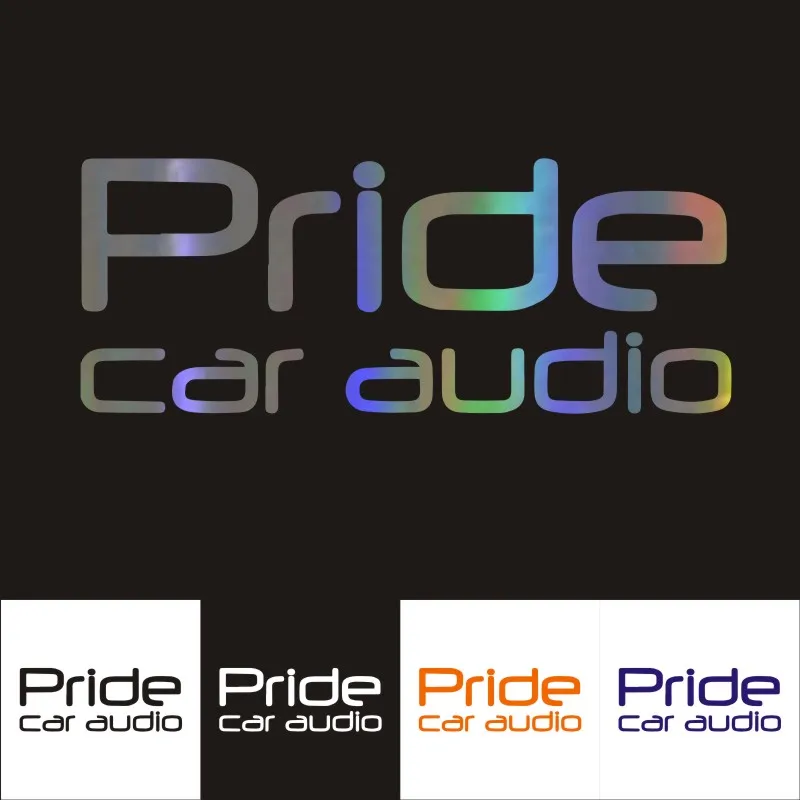 

Car Sticker 3D Stikcer Pride Car Audio Decal 1-2 pieces Car Styling Waterproof Reflective Custom Sticker 24.5*9.6CM