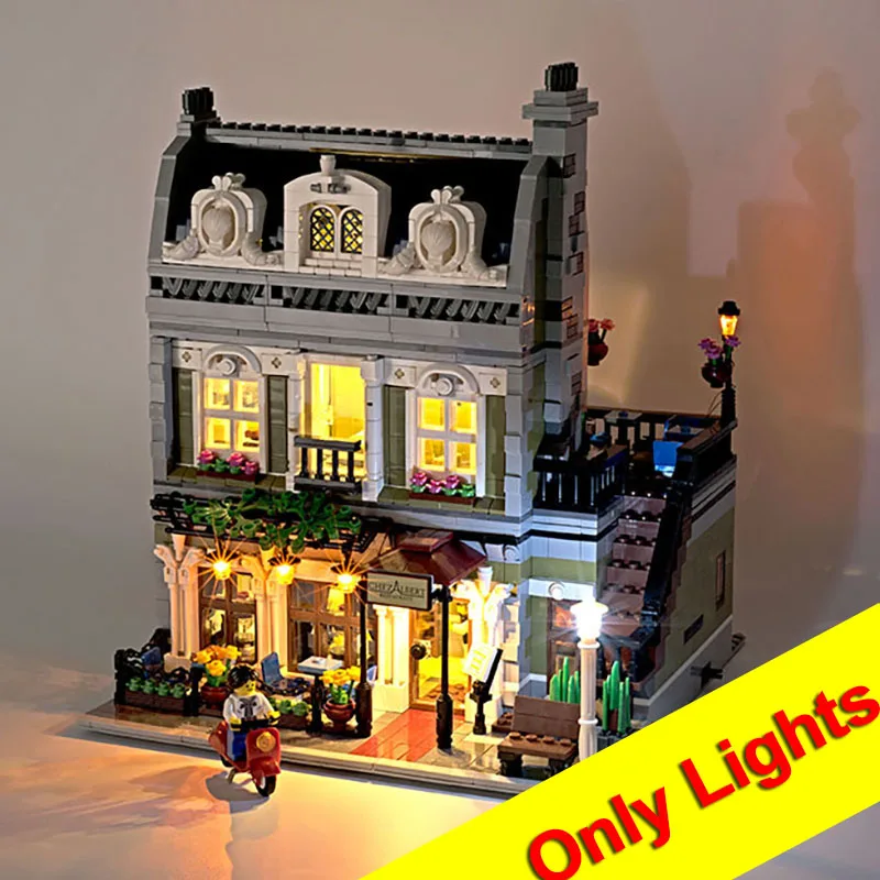 

(NOT Include The Model) Street LED Light Set For 10243 Parisian Restaurant Lighting Set gift Compatible 30007 15010