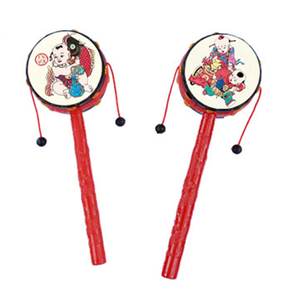 Китайская погремушка рукоятка трехмерный узор съемный многофункциональный для