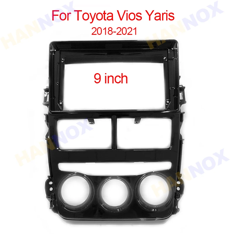 

9inch 2din Car Radio Android GPS Multimedia Player Frame For Toyota VIOS Yaris 2018 - 2021