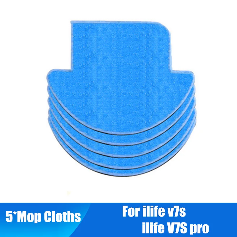 5p Chuwi ilife v7 v7s v7spro V7s plus Запчасти для роботизированного пылесоса комплект основная щетка+ боковая щетка+ фильтр от пыли hepa+ аксессуары для швабры - Цвет: 5p