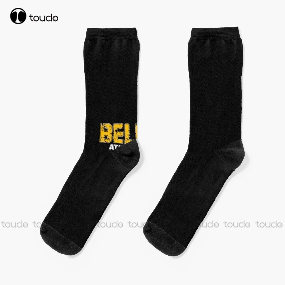 

Believe Athletics Life Socks Socks For Girls Personalized Custom Unisex Adult Teen Youth Socks 360° Digital Print Christmas Gift