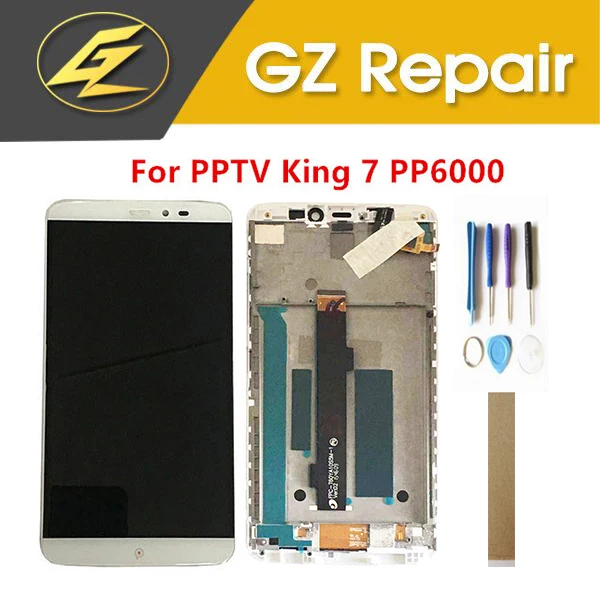 "для PPTV King 7 PP6000 ЖК-экран с сенсорным экраном дигитайзер запасная часть с рамкой с инструментами лента