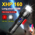 2021 новейсветильник XHP160 COB светодиодный фонарик, мощный USB Перезаряжаемый фонарик светильник hp90, светодиодный фонарик 18650 26650, светильник рь
