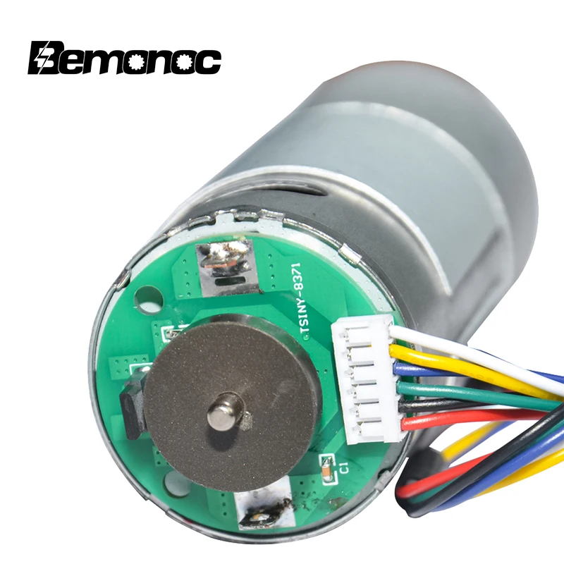 

Bemonoc DC Gear Motor 12V 24V 10/18/30/55/85/120/170/280/500/900 Rpm Reversible Adjustable DC Gear Motor With Encoder For DIY