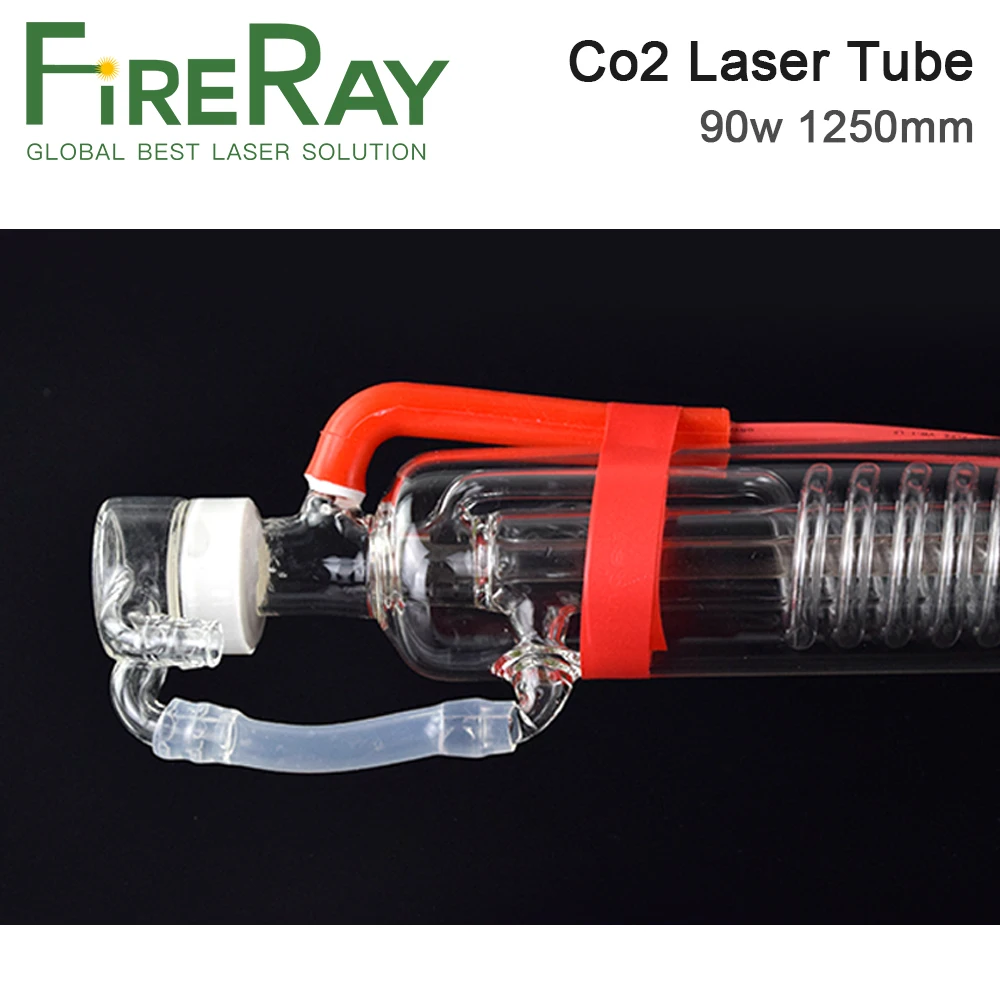 Стеклянная Лазерная Co2 трубка FireRay 90 Вт диаметром 1250 мм стеклянная лампа 80 для