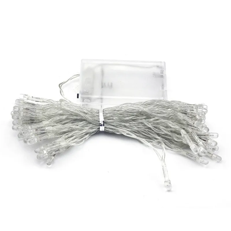 СВЕТОДИОДНАЯ Гирлянда AA батарея питания сказочные огни гирлянда садовые