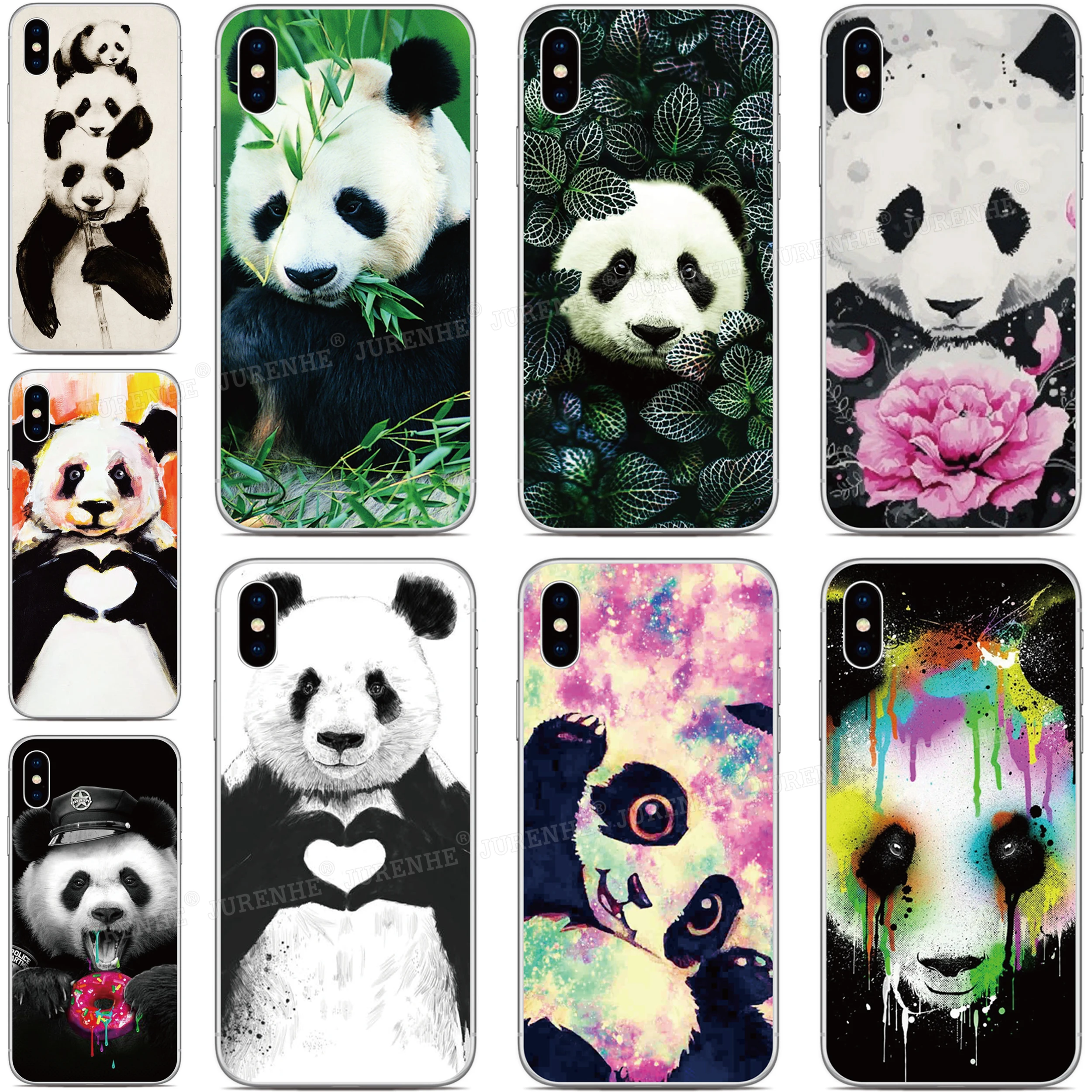 Fundas Cute Panda Phone Case For Google Pixel 5 5XL 4XL 2 3 4 4A 4G 5G 3A XL 2XL 3XL Soft Silicone Back Protective Cover Case
