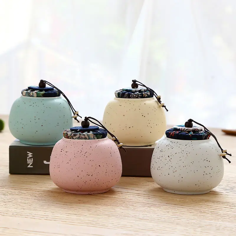 Керамическая банка контейнер для чая два стиля емкость хранения закусок