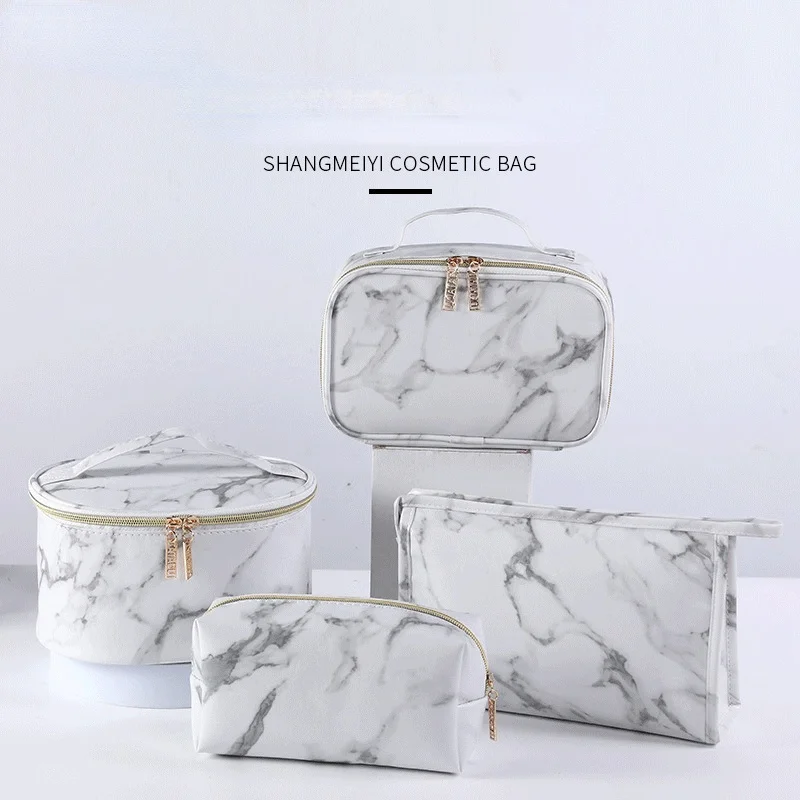

Marble Pattern Women Cosmetic Bag Multifunction Travel Toiletry Storage Organize Handbag Waterproof Female Makeup Case