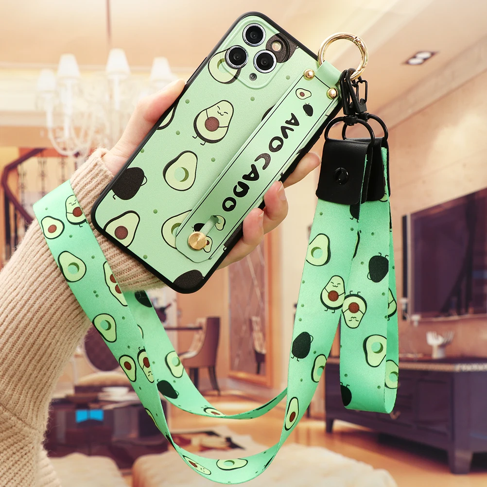 Чехол с ремешком на запястье для iPhone 12 mini 11 11Pro SE 2020 7 8 Plus 6 6s 5 Pro X XR XS Max|Бамперы| |