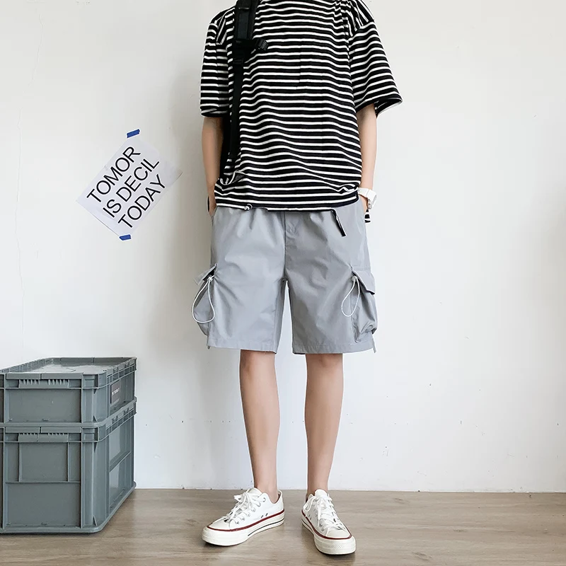 

Мужская одежда, летние шорты, корейский стиль, трендовые штаны, свободные спортивные штаны, прямые повседневные штаны, homens bermudas casuais, шорты-К...