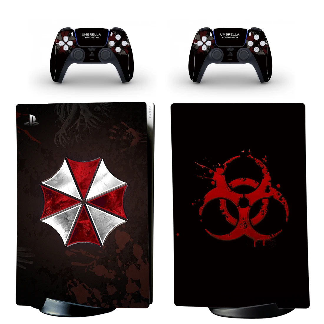 

Umbrella Corporation PS5 Digital Edition Skin Sticker Decal Cover for PlayStation 5 Console & Controllers PS5 Skin Sticker Vinyl