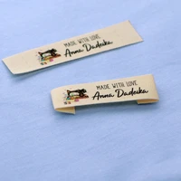 custom clothing labels personalized brand cotton printed tags handmade label logo or text watercolor labels fr024