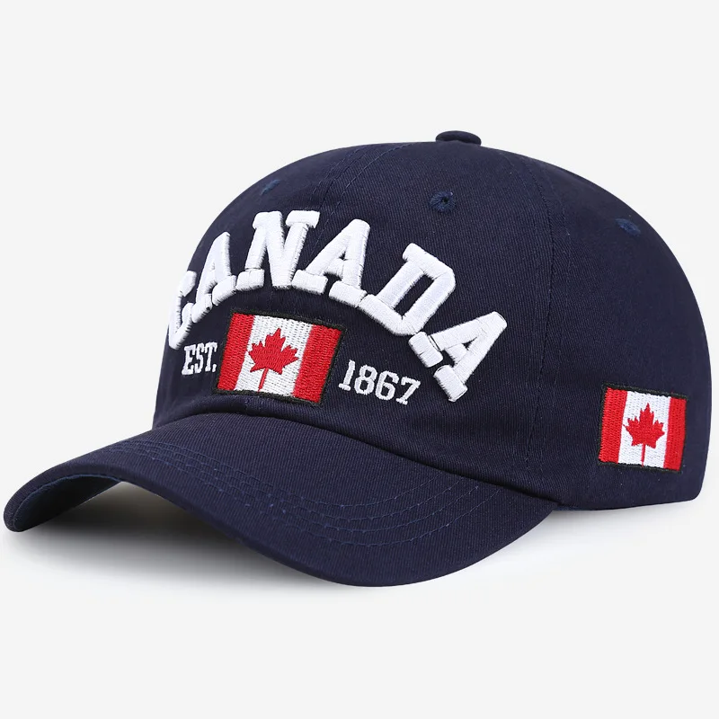 Кепка в Канаду для мужчин и женщин модная бейсболка папы Снэпбэк с вышитым флагом