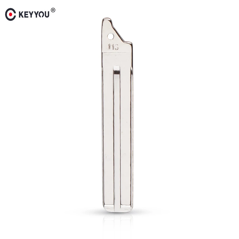 

KEYYOU 10Pcs/lot 113# Metal Blank Uncut Flip Remote Key Blade For Toyota 14Reiz/Rav4 S234 Replacement Flip Remote Key Blade