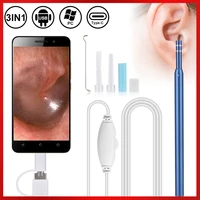 ear cleaning endoscope 2 in1 usb hd visual ear spoon 5 5mm mini camera android pc ear pick otoscope borescope tool health care